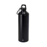 drinkfles recycled aluminium glaxon 800 ml - zwart