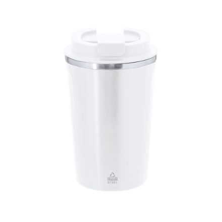 thermosbeker recycled rvs karnix 400 ml - wit