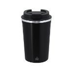 thermosbeker recycled rvs karnix 400 ml - zwart