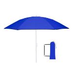 opvouwbare strandparasol uv bescherming misarya - blauw