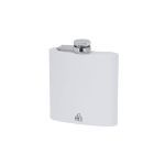 heupfles recycled rvs lindog 175 ml - wit