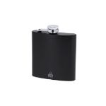 heupfles recycled rvs lindog 175 ml - zwart