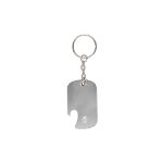 sleutelhanger opener recycled aluminium sawad - zilver