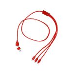oplaadkabel recycled aluminium clodan - rood