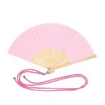 waaier bamboe polyester yanex - roze