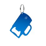 sleutelhanger opener recycled aluminium berman - blauw
