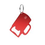 sleutelhanger opener recycled aluminium berman - rood