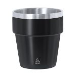 beker recycled rvs mayden 250 ml - zwart