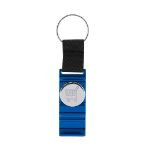 munt-sleutelhanger houder aluminium nevin - blauw