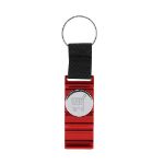 munt-sleutelhanger houder aluminium nevin - rood