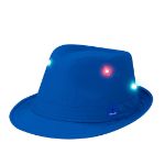 hoed met led-lichtjes polyester enzox - blauw