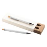 pennenset balpen vulputlood recycled aluminium ral - wit