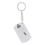 sleutelhanger met mesje parcelo - wit