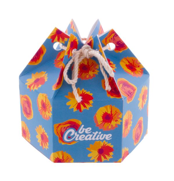 zeshoekige geschenkdoos hexacord m. custom made
