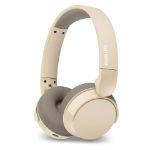 philips bluetooth koptelefoon 25 uur speeltijd - beige