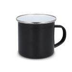 emaille mok 350 ml - zwart