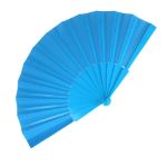 waaier plastic en polyester - blauw