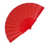 waaier plastic en polyester - rood