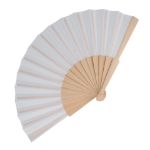 waaier hout en r-pet - wit