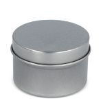 dhyana plantaardige geurkaars in gerecycled blik - zilver
