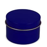 dhyana plantaardige geurkaars in gerecycled blik - blauw