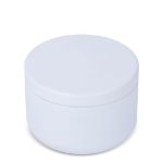 asana plantaardige kaars in gerecycled blik - wit