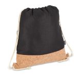 koordzak r-pet en kurk 35 x 40cm - zwart