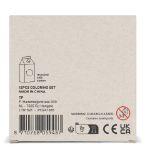 12 kleurpotloden in melkpakken verpakkibg