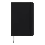 notitieboek a5 pu met fsc-puntraster pagina's - zwart