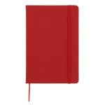 notitieboek a5 pu met fsc-puntraster pagina's - rood