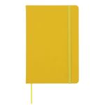 notitieboek a5 pu met fsc-puntraster pagina's - geel