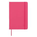 notitieboek a5 pu met fsc-puntraster pagina's - roze