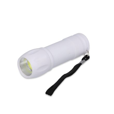 recycled abs cob zaklamp - wit
