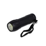 recycled abs cob zaklamp - zwart