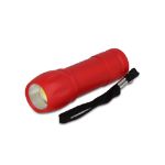 recycled abs cob zaklamp - rood