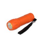 recycled abs cob zaklamp - oranje