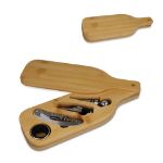 wijnset in bamboe doos