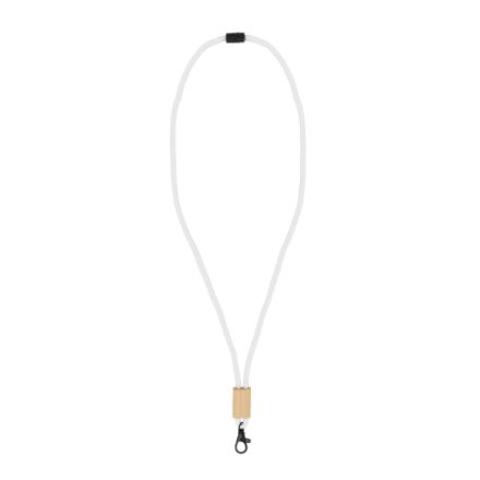 r-pet paracord lanyard - wit