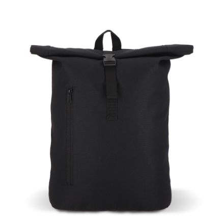 r-pet 600d rolltop rugzak 20 liter - zwart