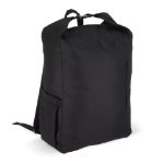 r-pet 600d rolltop gesp rugzak 20 liter - zwart