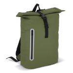 pu-gecoat r-pet 600d rolltop rugzak 20 liter - groen