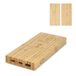 bamboe powerbank draadloos opladen 8000 mah