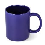 mok contrasterend mat en glanzend glazuur 350 ml - blauw