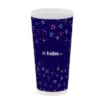 herbruibare beker incl. full colour druk 500 ml - wit