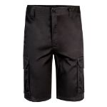 stretch bermuda met meerdere zakken maten 34-60 - zwart
