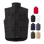 gewatteerd vest met meerdere zakken maat s-3xl