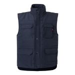 gewatteerd vest met meerdere zakken maat s-3xl - marine