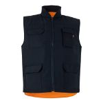 gewatteerd vest omkeerbaar maten/ s-3xl - oranje