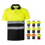 tweekleurige polo met korte mouwen maten 4xl-5xl