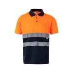 tweekleurige polo met korte mouwen maten 4xl-5xl - 